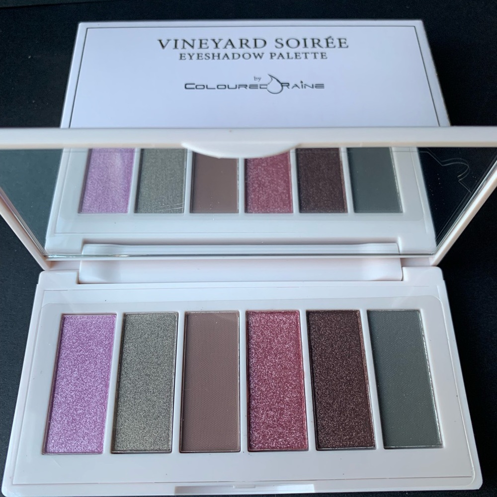 Coloured Raine Vineyard Soirée 6-Pan Eyeshadow Palette Full Size NIB